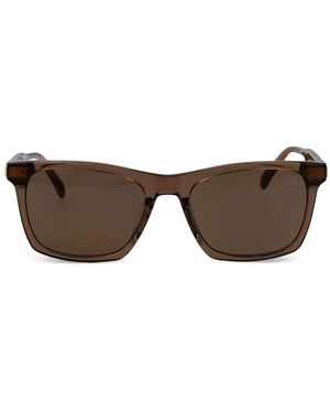 dunhill Sonnenbrille Mit Eckigem Gestell - Braun