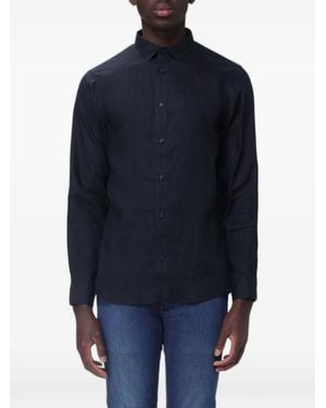 Emporio Armani Linen Shirt - Blue