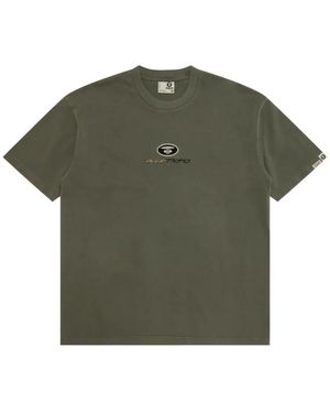 Aape By A Bathing Ape Logo-Embroidered T-Shirt - Green