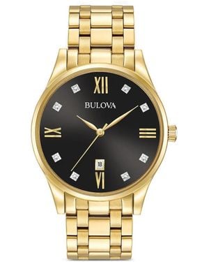 Bulova Montre À Boîtier Rond Mm - Metallic