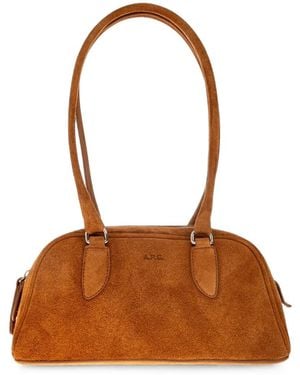 A.P.C. Paloma Suede Tote Bag - Brown