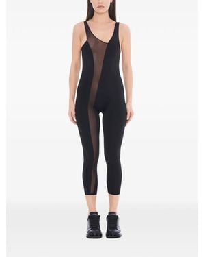 Tessitura Body Couture Split Panelled Jumpsuit - Blue