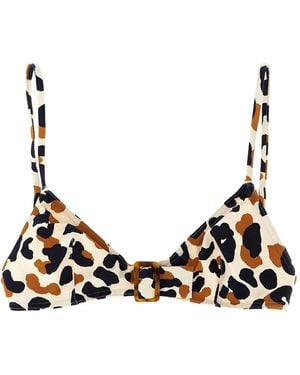 Eres Ecailles Polka-Dot Buckle Bikini Top - Natural