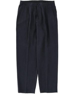 Herno Pocket Pleated Pants - Blue