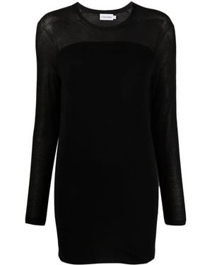 Calvin Klein Long-Sleeve Sweater Dress - Black
