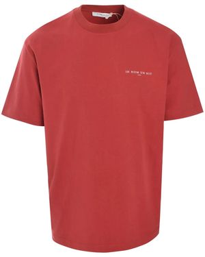 ih nom uh nit Logo-Print T-Shirt - Red
