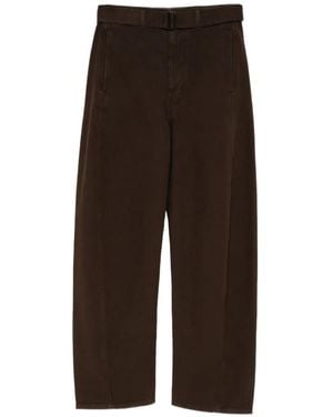 Lemaire Twisted Belt Trousers - Brown