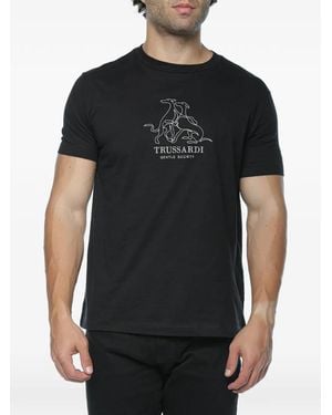 Trussardi Logo T-Shirt - Black