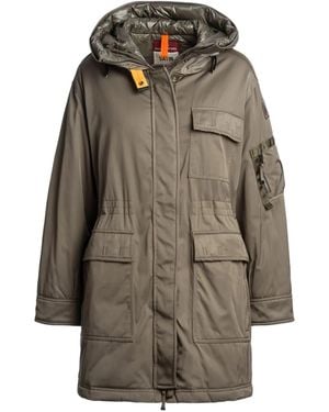 Parajumpers Kapuzenmantel Mit Pattentaschen - Grau
