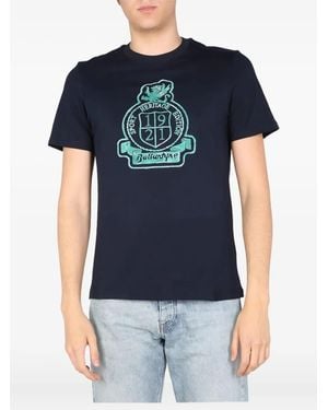 Ballantyne Crest-Print T-Shirt - Blue