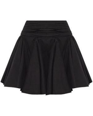 AllSaints Falda corta plisada - Negro