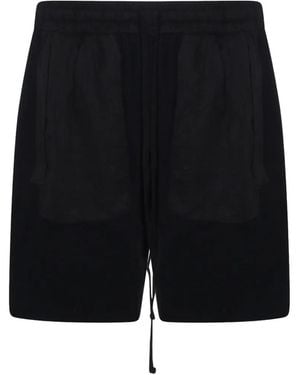 Thom Krom Drawstring Shorts - Black