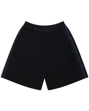 Wales Bonner Form Joggingshorts Mit Seitenstreifen - Schwarz