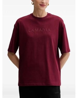La Mania Melanie Embroidered-Logo T-Shirt
