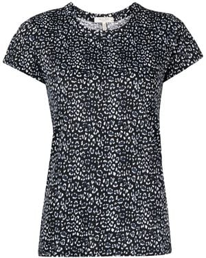 Rag & Bone T-Shirt Mit Leoparden-Print - Schwarz