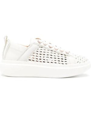 Alexander Smith Wembley Leather Trainers - White