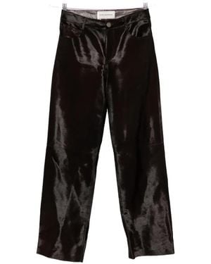 Nour Hammour Kitty Straight-Leg Pants - Black
