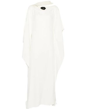 Taller Marmo Robe-Caftan Longue À Une Manche - White