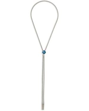 Toga Concho Loop Tie - White