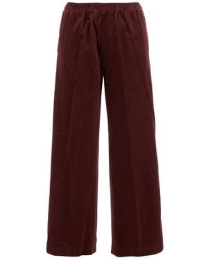 Aspesi Elasticated-Waist Pants - Red