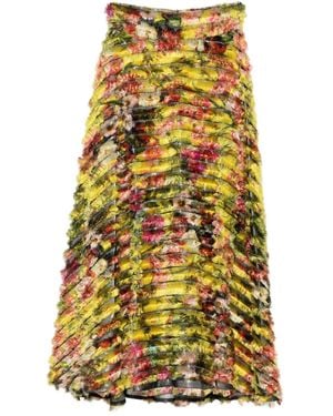 Gemy Maalouf Maxirock mit Blumen-Print - Gelb