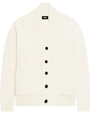 Gcds Vest Met V-Hals - Naturel