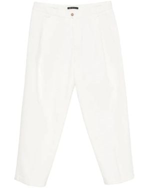 Briglia 1949 Pleated Straight-Leg Trousers - White