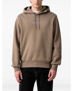 Bogner Fire + Ice Covell Logo-Print Drawstring Hoodie - Brown