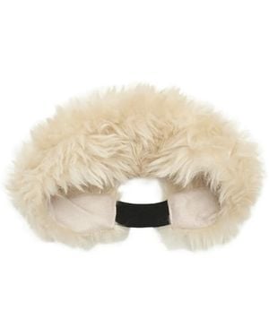 Amomento Fur-Trimmed Hairband - Natural