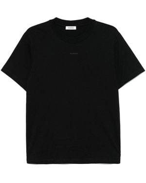 Sandro Logo-Lettering T-Shirt - Black