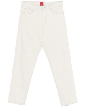 BOSS Logo-Patch Jeans - White