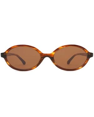Sporty & Rich Oval-Frame Sunglasses - Brown