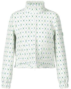 Marc Cain Heart-Pattern Jacket - White