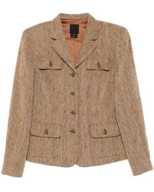 Anna Sui Jacke Mit Zickzackmuster - Braun