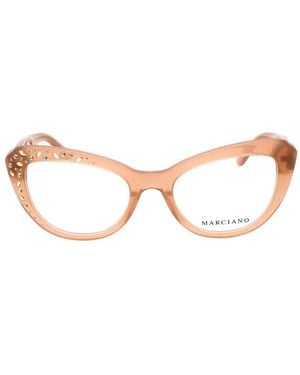 MARCIANO BY GUESS Crystal-Embellished Cat-Eye Glasses - Natural