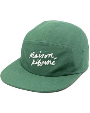 Maison Kitsuné Casquette Handwriting - Green