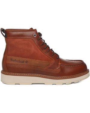 Timberland Britton Mills Waterproof Lace-Up Boots - Brown