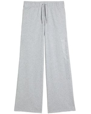 Juicy Couture Wide-Leg Track Trousers - White
