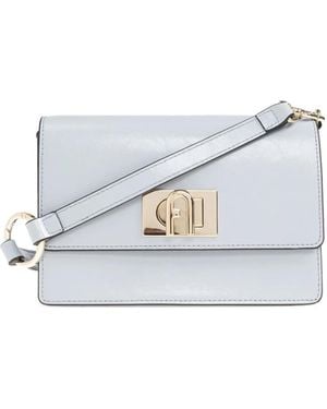 Furla Logo Plaque Top Handle Bag - Blue