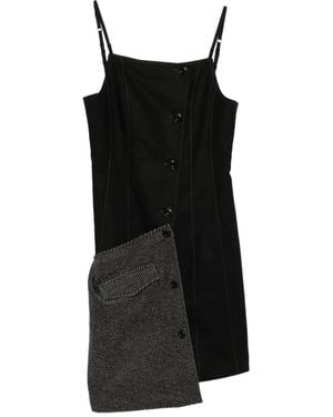 ANDERSSON BELL Abito Con Design Patchwork - Nero