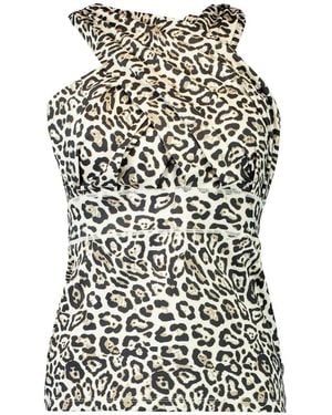 Goldbergh Zanna Print Bra - White