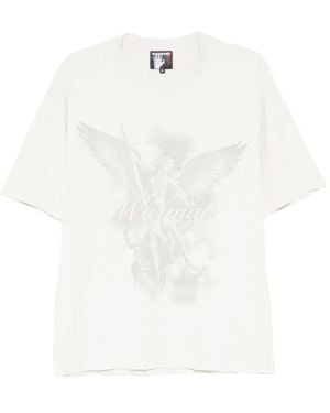 WARMAN Camiseta Con Estampado Gráfico - Blanco