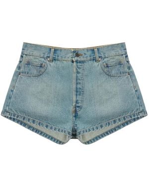 Mainless Denim Mini Shorts - Blue