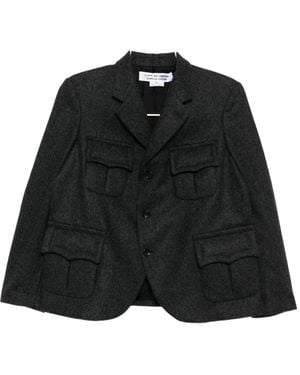 Comme des Garçons Einreihiges Sakko - Schwarz