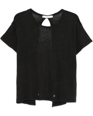 IRO Sorenza Open-Back T-Shirt - Black