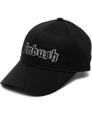 Ambush Logo-Embroidered Baseball Cap - Black