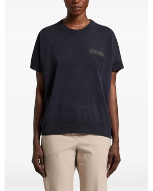 Peserico Pocket Knitwear - Blue