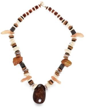 DSquared² Stone-Pendant Necklace - Metallic
