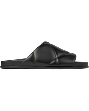 Jimmy Choo Quilted Leather Sandals - Black