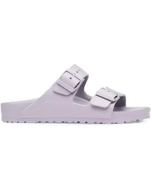 Birkenstock Arizona Buckle-Fastening Slides - White